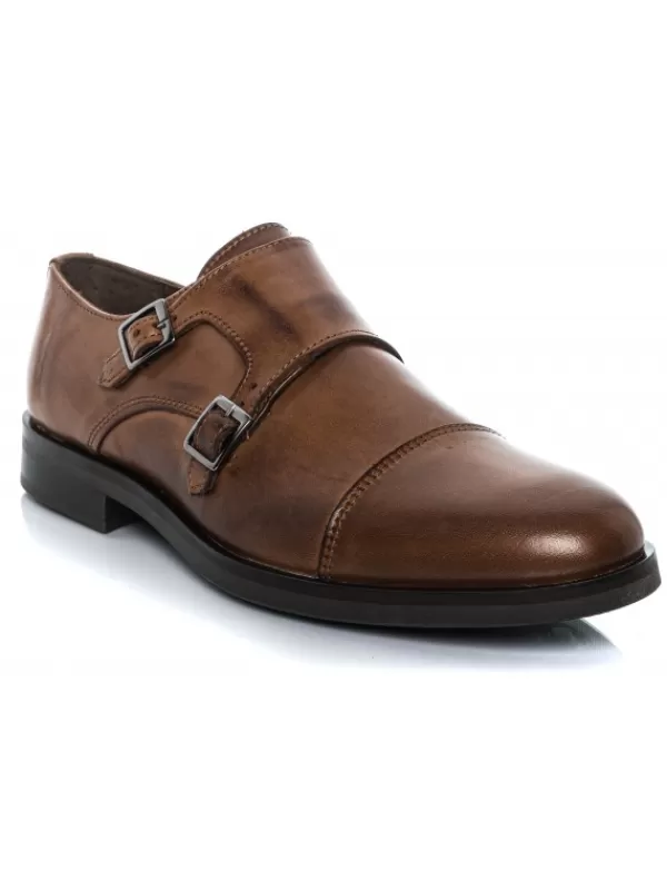Hombres El Rayo Doble Hebilla Monk Straps - Rayo Basic 22960
