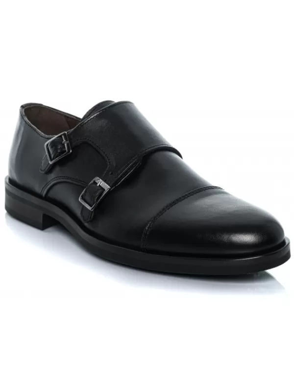 Hombres El Rayo Doble Hebilla Monk Straps - Rayo Basic 22960