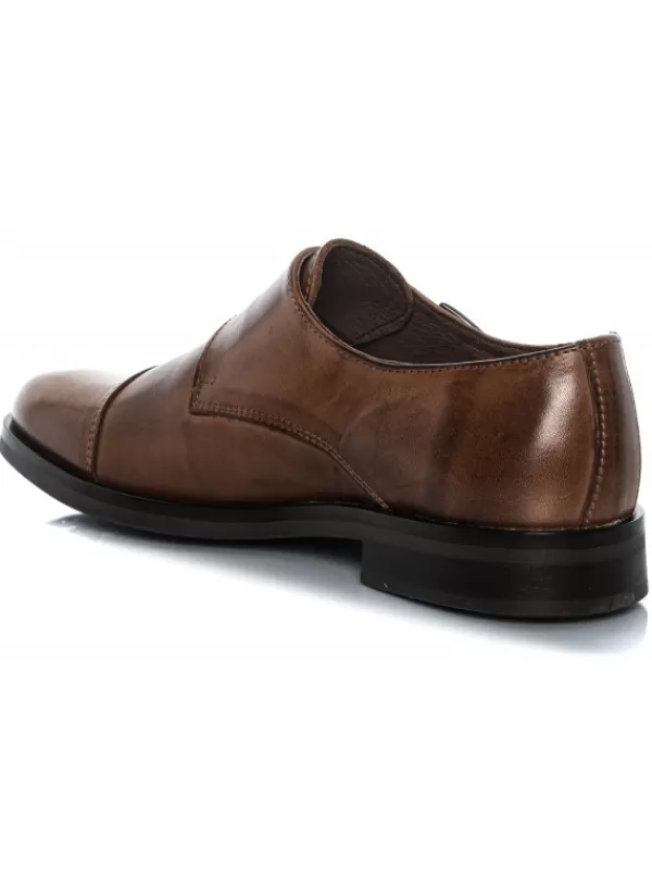 Hombres El Rayo Doble Hebilla Monk Straps - Rayo Basic 22960