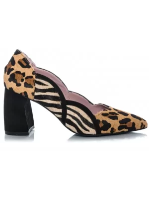 Mujer El Rayo Salon Piezas Print - Style Shoes 45057